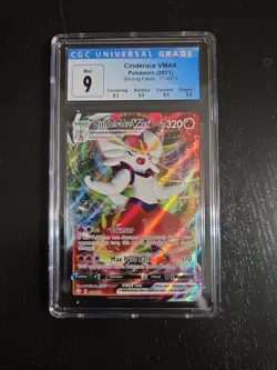 Pokemon TCG Cinderace VMAX Holo Ultra Rare Card Shining Fates 019/072 - Image 1