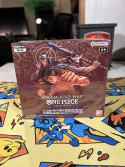 One Piece Card Game OP-02 Paramount War Booster Box, English, Sealed - Image 1