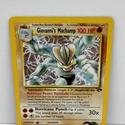 Giovanni's Machamp 6/132 Holo Rare Gym Challenge Pokemon Card LP Pokemon - Image 2