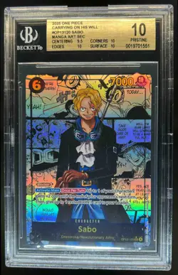 2025 One Piece Sabo Special Card Manga Art SEC #OP13-120 BGS 10 PRISTINE - Image 1