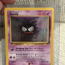 Pokemon TCG Gastly Base Set, Unlimited Common Card 50/102 - Image 2