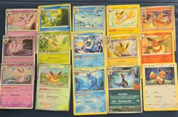 Pokemon TCG Card Lot Eevee Flareon Jolteon Vaporeon Sylveon 15x - Image 1