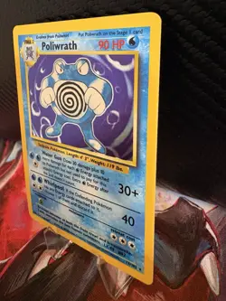 Poliwrath Holo Base Set 13/102 WOTC 1999 LP Pokemon Card - Image 3