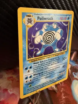 Poliwrath Holo Base Set 13/102 WOTC 1999 LP Pokemon Card - Image 4