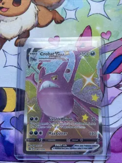 Pokemon TCG Crobat VMAX SWSH099 Black Star Promo Holo Card NM Near Mint - Image 1