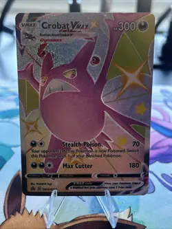 Pokemon TCG Crobat VMAX SWSH099 Black Star Promo Holo Card NM Near Mint - Image 3