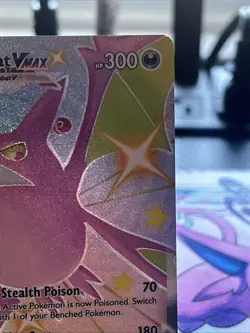 Pokemon TCG Crobat VMAX SWSH099 Black Star Promo Holo Card NM Near Mint - Image 4