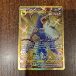 Pokemon TCG Battle Styles Houndoom Full Art Gold Card 179/163 NM/Mint Condition - Image 1