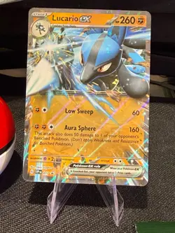 Lucario ex - 017 SV: Scarlet & Violet Promo Cards NM Pokemon Card TCG - Image 1