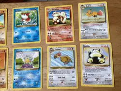 10 Uncommon 1st-Gen Pokemon Card Set Base Fossil (1995-1998) - Image 3