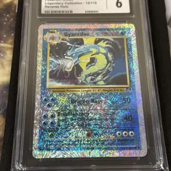CGC 6 - Gyarados 12/110 2002 Legendary Collection Reverse Holo Rare Pokemon Card - Image 3