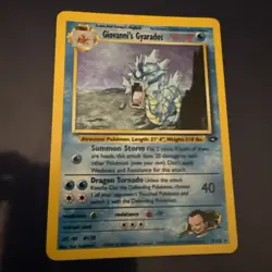 Giovanni's Gyarados ~ 5/132 ~ Holo ~ GYM CHALLENGE ~ HEAVY PLAY ~ Pokemon Card - Image 1
