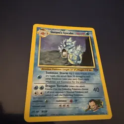Giovanni's Gyarados ~ 5/132 ~ Holo ~ GYM CHALLENGE ~ HEAVY PLAY ~ Pokemon Card - Image 2