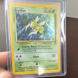 Scyther Base Set 2 Holo 17/130 Vintage Pokemon Card WotC 2000 - Image 4