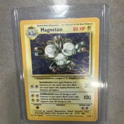 Magneton 11/62 Fossil Holo Rare Pokemon Card Base Set Unlimited - Near Mint - Image 2