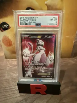 Pokemon TCG Mewtwo EX 2015 XY Breakthrough FA Ultra Rare Card 158/162 PSA 10 Gem - Image 1
