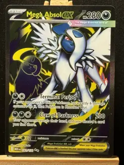 Mega Absol ex (Full Art) 161/132 Ultra Rare Pokemon Mega Evolution pokemon card - Image 1