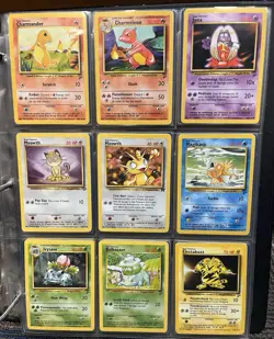 Vintage Pokemon TCG Binder And Cards - 63 Total Cards In Near Mint Condition - Image 2