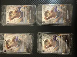 Bandai One Piece CCG Promo Leader Foil Monkey D. Luffy Card Lot (4) English - Image 1