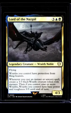 MTG Magic The Gathering LOTR Lord of the Rings Commander #60 Lord of the Nazgul - Image 1