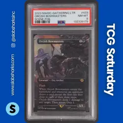 2023 MAGIC THE GATHERING LTR TALES MIDDLE-EARTH ORCISH BOWMASTERS FOIL PSA 8 - Image 1