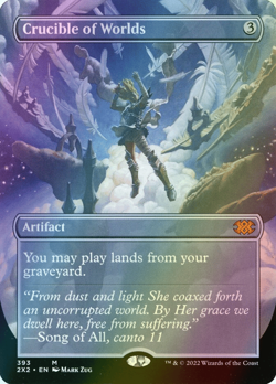 MTG Crucible of Worlds Borderless Foil ** Double Masters 2022 ** English - Image 1