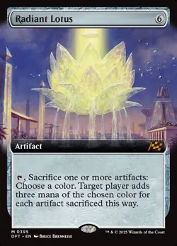 MTG Radiant Lotus Extended Art ** Aetherdrift ** English - Image 1