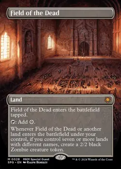 MTG Field of the Dead Borderless Full Art ** Special Guests ** English - Image 1