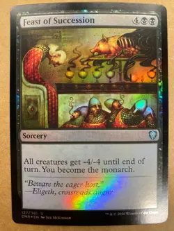 MTG 1x FOIL Feast of Succession 127 Commander Legends Magic the Gathering x1 NM - Image 1