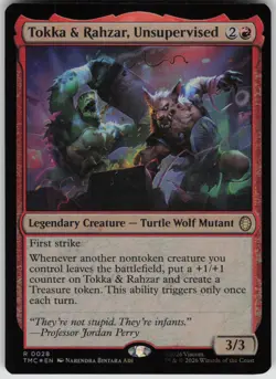 MTG Tokka & Rahzar Unsupervised Surge Foil Foil NM Commander: Teenage Mutant Nin - Image 1