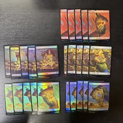 Magic The Gathering Lot - Teenage Mutant Ninja Turtles Foil Lands - 5 Each - Image 1