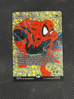 Borderless Arachnogenesis MAR 0031 Eternal Mythic MTG Spider-Man - Image 1