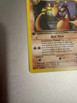 Pokemon TCG Dark Charizard 1st Edition 4/82 Holo Rare 2000 - Image 3