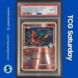 2009 POKEMON PLATINUM SUPREME VICTORS #20/147 CHARIZARD G REVERSE HOLO PSA 8 - Image 1