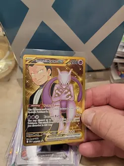 Pokemon Team Rocket's Mewtwo EX Destined Rivals Card 240/182 NM/M ENGLISH - Image 2