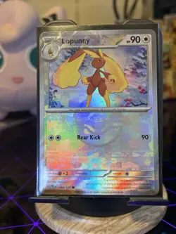 Pokemon Lopunny (Poke Ball Pattern) 084/131 Prismatic Evolutions Holo *MISPRINT* - Image 2