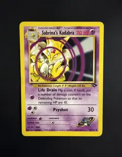 Sabrina's Kadabra 58/132 Gym Challenge Pokemon Card - Image 1
