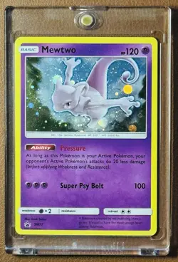 Pokemon TCG Mewtwo SM77 Black Star Promo Holo Sun & Moon - NM - Image 1