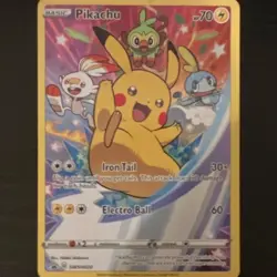 Pokemon Pikachu Promo Holo Basic HP70 SWSH020 Sword & Shield English - Image 1