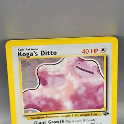 Koga’s Ditto 10/132 Gym Challenge Holo Pokemon Card / HP - Image 2