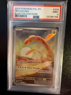 2023 POKEMON PAL EN-PALDEA EVOLVED ILLUSTRATION RARE #224 ORTHWORM PSA 9 - Image 1