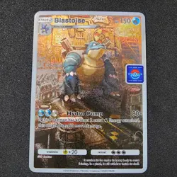 Pokemon Blastoise Pocket TCG Holo Custom Made Fan Art Card With Texture - Image 1