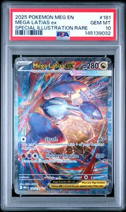 PSA 10 MEGA LATIAS EX 181/132 SPECIAL ILLUSTRATION RARE MEGA EVOLUTION POKEMON - Image 1