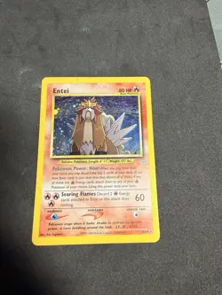 Pokemon 2001 Entei Neo Revelation 6/64 Holo SWIRL Rare LP - Image 2