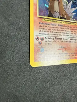 Pokemon 2001 Entei Neo Revelation 6/64 Holo SWIRL Rare LP - Image 5