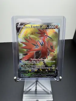 Galarian Zapdos V (Full Art) 173/198 Pokemon TCG Ultra Rare Chilling Reign NM - Image 1