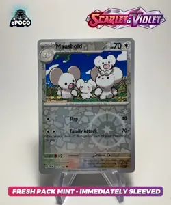 Maushold 161/198 Reverse Holo Pokemon TCG: Scarlet & Violet Base FRESH MINT 🐭 - Image 1