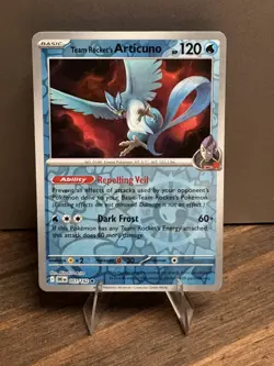 Team Rocket's Articuno Pokemon TCG 051/182 Destined Rivals Reverse Holo - Image 1