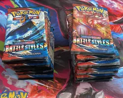 Lot of (36) Pokemon TCG Sword & Shield Battle Styles Booster Packs Sealed - Image 4
