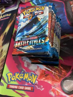 Lot of (36) Pokemon TCG Sword & Shield Battle Styles Booster Packs Sealed - Image 5